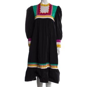 CeliaB black colorblock midi dress in large